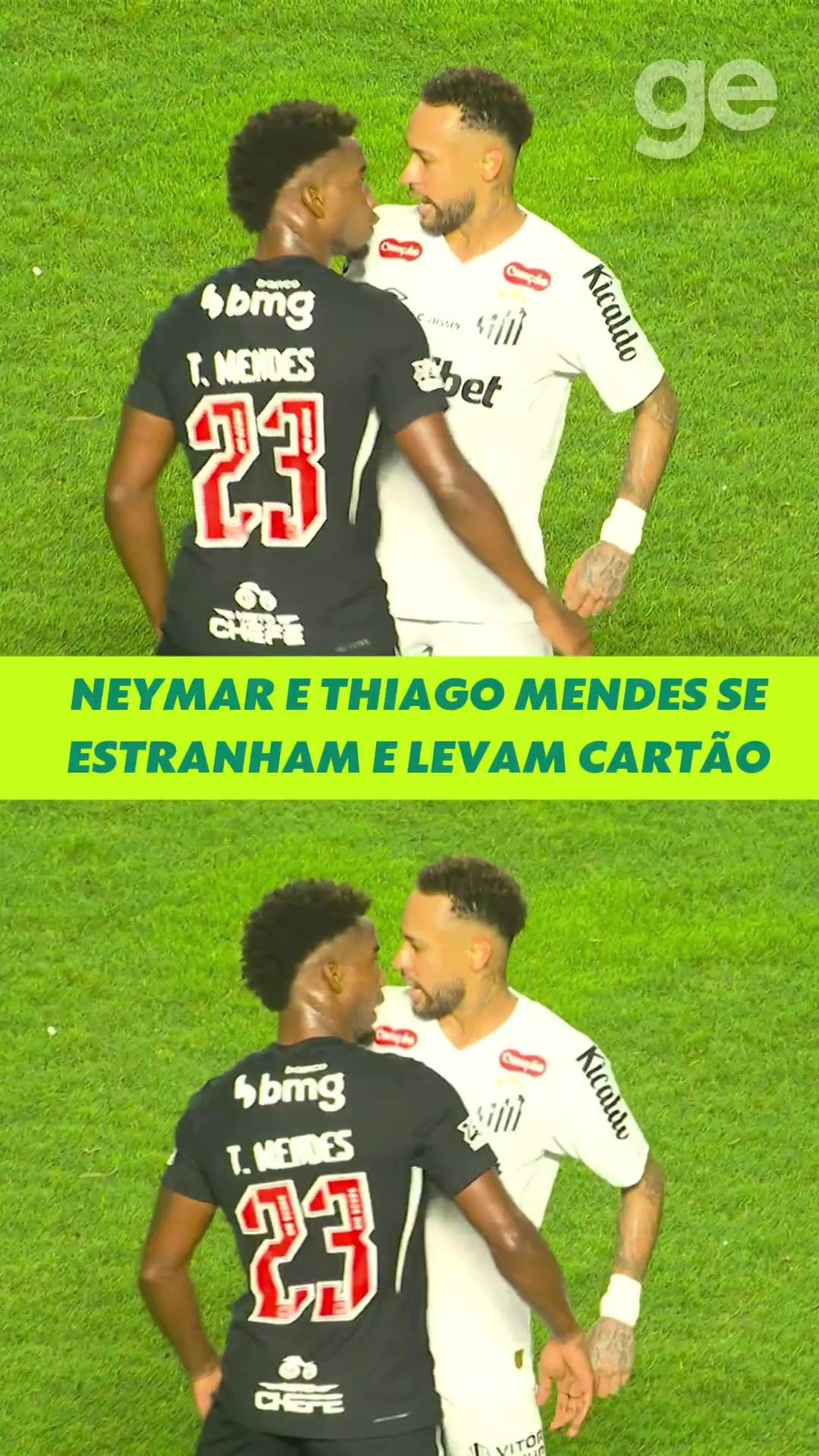 开云-有延迟😅内马尔与对手贴脸争吵顶牛后夸张捂脸倒地，两人均染黄